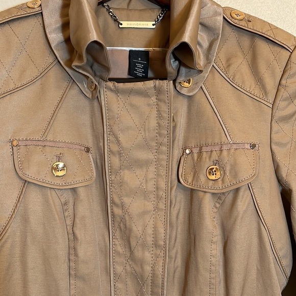 WHITE House Black Market Tan Jacket - Picture 3 of 16